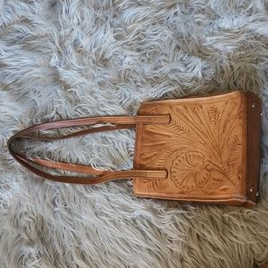 American West Stamped Leather Purse